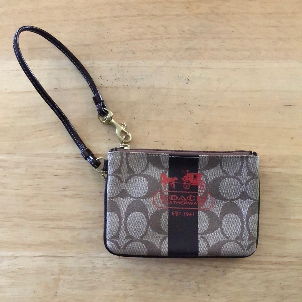 Authentic Coach Wristlet